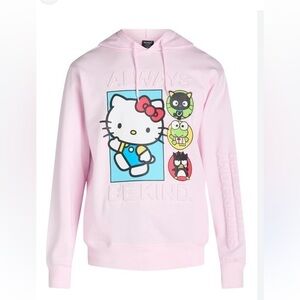 New Hello Kitty and Friends Always Be Kind Hoodie Pink Size Small